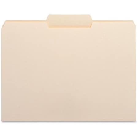 Business Source File Folder, 1/3 Center Tab, 1-Ply, 3/4in Exp., Ltr, MLA, 100PK BSN16491